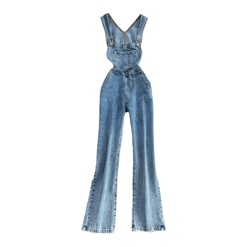 Women's Jeans 2023 Vintage Female Denim Overalls Korean Style High Waist Pocket Loose Straight Trousers Casual Summer Women 230422