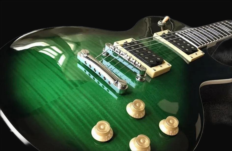 1959 Slash Anaconda Burst Flame Maple Top Green Electric Guitar Dark Brown Mahogany Body, Tuilp Tuners, Chibson Guitars258369
1959 Slash Anaconda Burst Flame Maple Top Green Electric Guitar Dark Brown Mahogany Body, Tuilp Tuners, Chibson Guitars258369