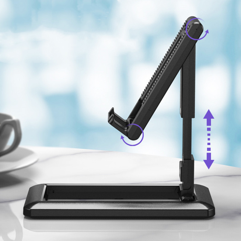Adjustable Cell Phone Mounts Bracket Desktop Holder Multifunctional Live Broadcast Tablet PC Stand Foldable Mobile Phone Bracket With Retail Box