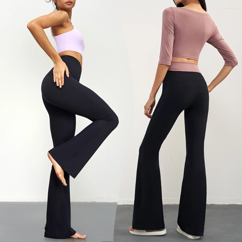 Yoga Flared Active Pants For Women Gym Push Up Leggings High Waist Workout Tights Sportswear Outfit | Fiess Clothing Collection
