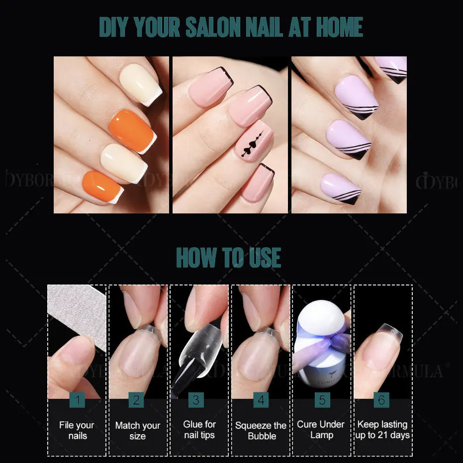 False Nails 600pcs XXS Extra Short Square Soft Gel Nail Tips False Full Cover Acrylic Gelly Tips Extension System Fit for Small Petite Nails 231121