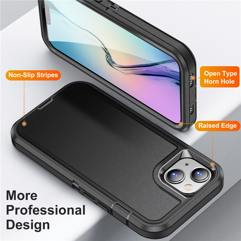 Heavy Duty Cases Hybrid Armor Back Cover For iPhone 16 15 14 13 12 Min 11 Pro XR XS MAX 8 7 Plus Samsung S24 S23 S22 S21 S20 FE A16 A05 No clip