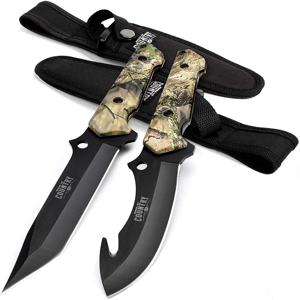 Tactical automatic knife Fixed Blade Hunting Knife Set - 2 Piece, Full Tang Handle Straight Edge and Gut Hook Blades Game Processing Knife,
Tactical automatic knife Fixed Blade Hunting Knife Set - 2 Piece, Full Tang Handle Straight Edge and Gut Hook Blades Game Processing Knife,