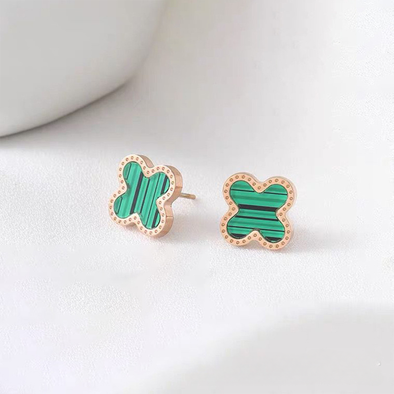 designer earrings Lucky Clover stainless steel studs earrings designer for women sense lightweight temperament all-match earrings
designer earrings Lucky Clover stainless steel studs earrings designer for women sense lightweight temperament all-match earrings