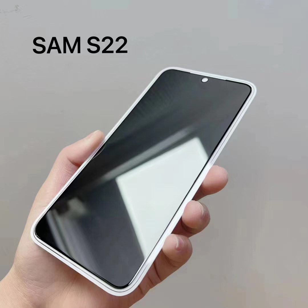 Privacy 9D Full Cover Anti Spy Tempered Glass Screen Protector For Samsung S21 FE S22 S23 Plus S24 Ultra