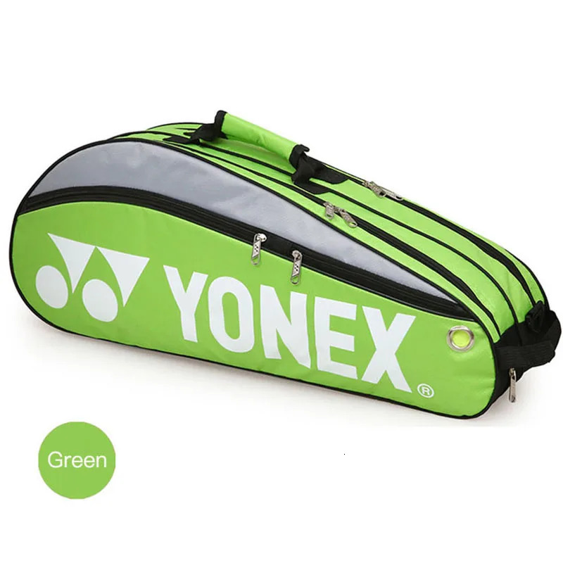 Tennis Bags Badminton Racket Bag For 3 Racquets Waterproof Single Shoulder Shuttlecock Rackets Sports With Shoes Compartment 231121