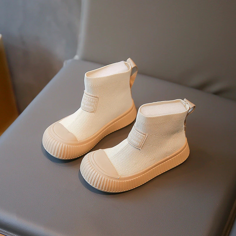 Boots Autumn Baby Shoes Knit Breathable Kids Boys Ankle Soft Sole Casual Fashion Toddler Girls 231122