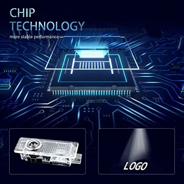 4pcs/Lot LED Car Door Light Projector Courtesy Laser Welcome Lights Lamps Accessories for Audi