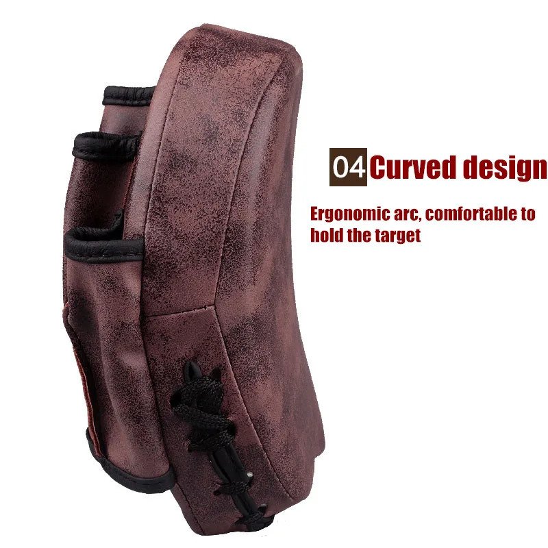 Sand Bag MMA Martial Thai Kick Pad Retro Color Hand Target Kit Brown Karate Training Mitt Focus Punch Pads Sparring Boxing Punching Bags 231122
