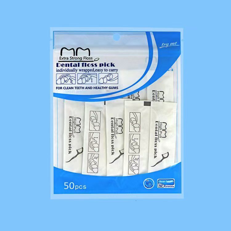 Dental Floss Individually Packaged 50pcs Each Packed Single Bag Travel el 230421