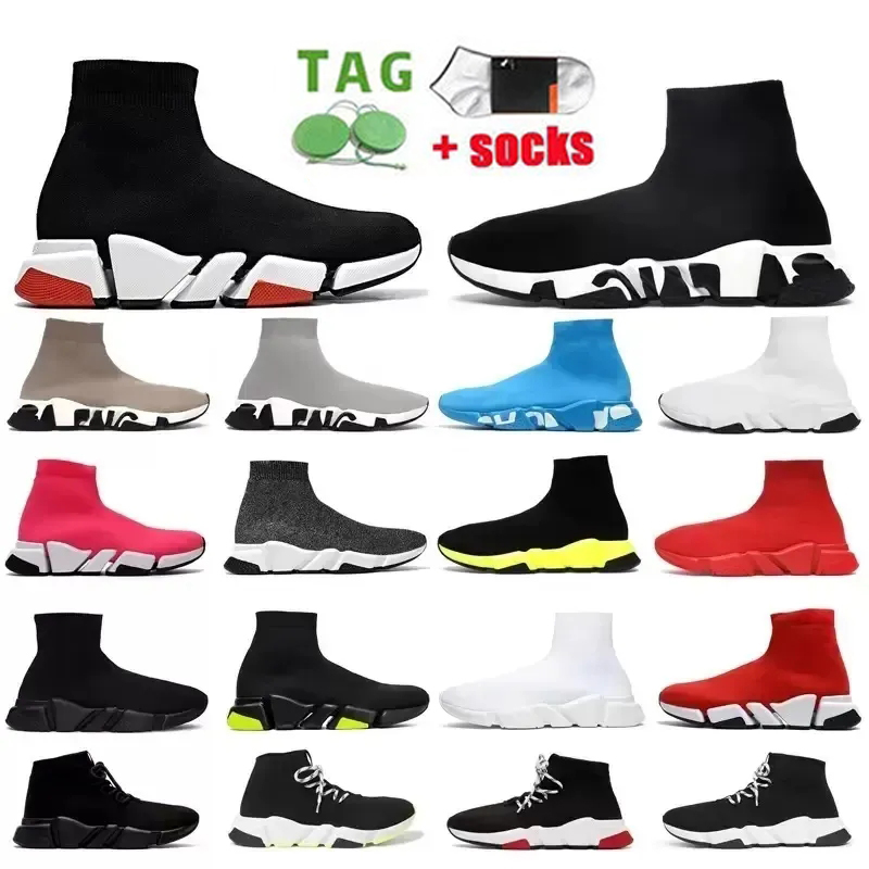 

Designer socks Casual shoes men mens woman shiny knit speed 1.0 trainer runner sneaker sock shoe master embossed womens Platform Sneakers speeds booties paris