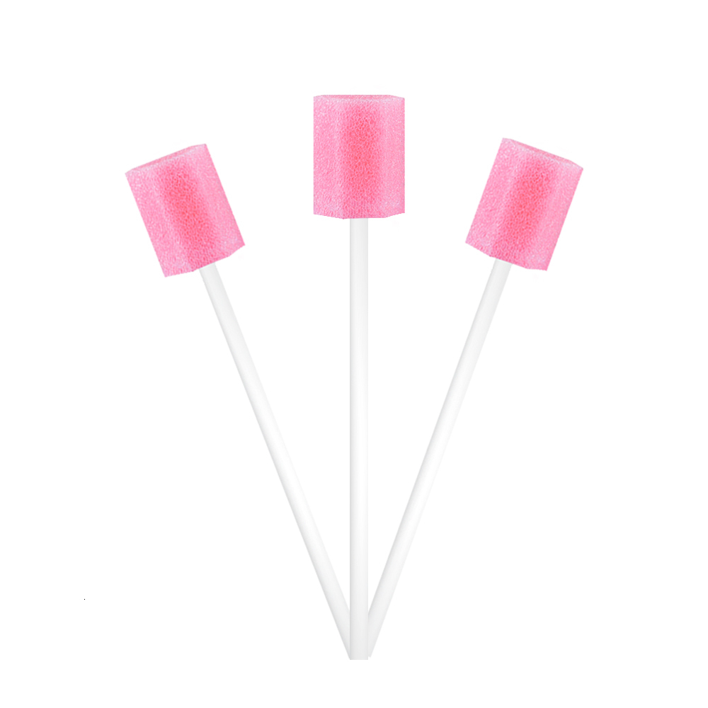 Dental Floss 100 pcs Disposable Oral Swabsticks Unflavored Care Sponge Swabs Foam Sputum Stick for Use 230421