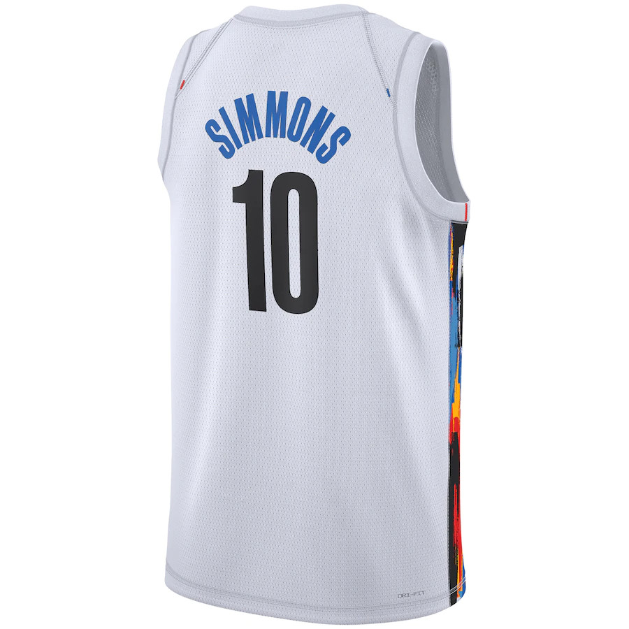 BKN Netts City Basketball Jerseys Benn Simmons Cam Thomas Dennis Schroder Nic Claxton Cameron Johnson Jacky Cui Yongxi Bojan Bogdanovic Sharpe Jersey 