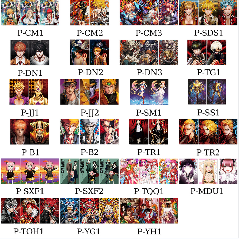 3D Lenticular Posters Anime Print Movie Poster 3D Lenticular Flip Changing Pictures 3D Wall Decor-(Please Ask Us for Full Catalog) --