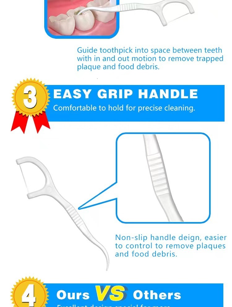 Dental Floss Individually Packaged 50pcs Each Packed Single Bag Travel el 230421