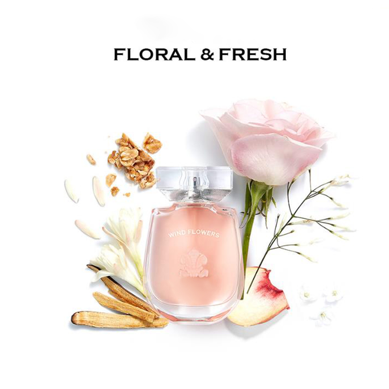 Lady Perfume femme parfum de vent de vent Fleurs florales Note naturelle 75 ml Edp Charming Sodel la plus haute édition