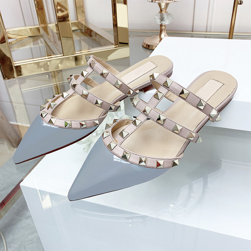 Designer flat slippers Summer Brand Rivet Shoes Women's Gladiator Sandals Casual Outdoor genuine Leather Fashion Simple Metallic Ladies Luxury Comfortable Shoes, Color # 26
Designer flat slippers Summer Brand Rivet Shoes Women's Gladiator Sandals Casual Outdoor genuine Leather Fashion Simple Metallic Ladies Luxury Comfortable Shoes, Color # 26