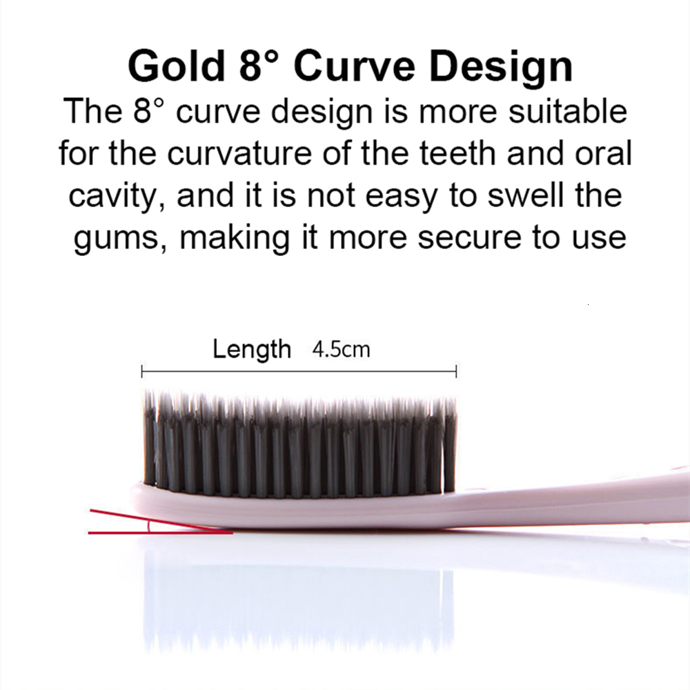 Toothbrush 5pcsPack Large Head Korean Original Tooth Brush With Travel Case Adult Charcoal Biodegradable Oral Health Cleaning 230421