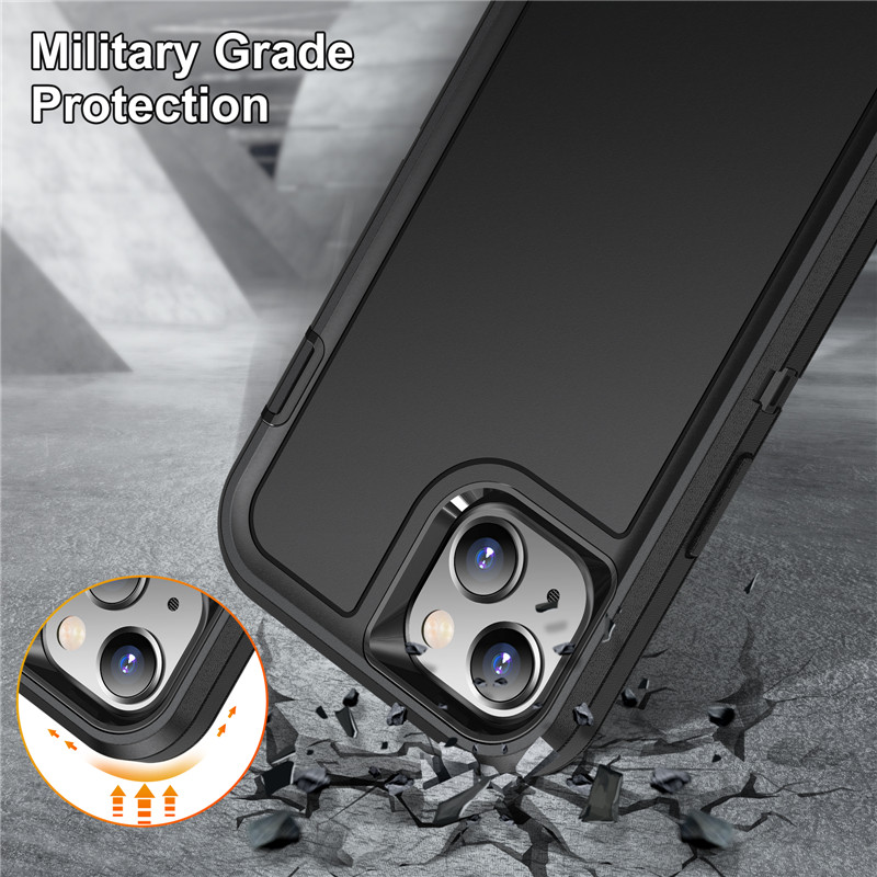 Heavy Duty Cases Hybrid Armor Back Cover For iPhone 16 15 14 13 12 Min 11 Pro XR XS MAX 8 7 Plus Samsung S24 S23 S22 S21 S20 FE A16 A05 No clip