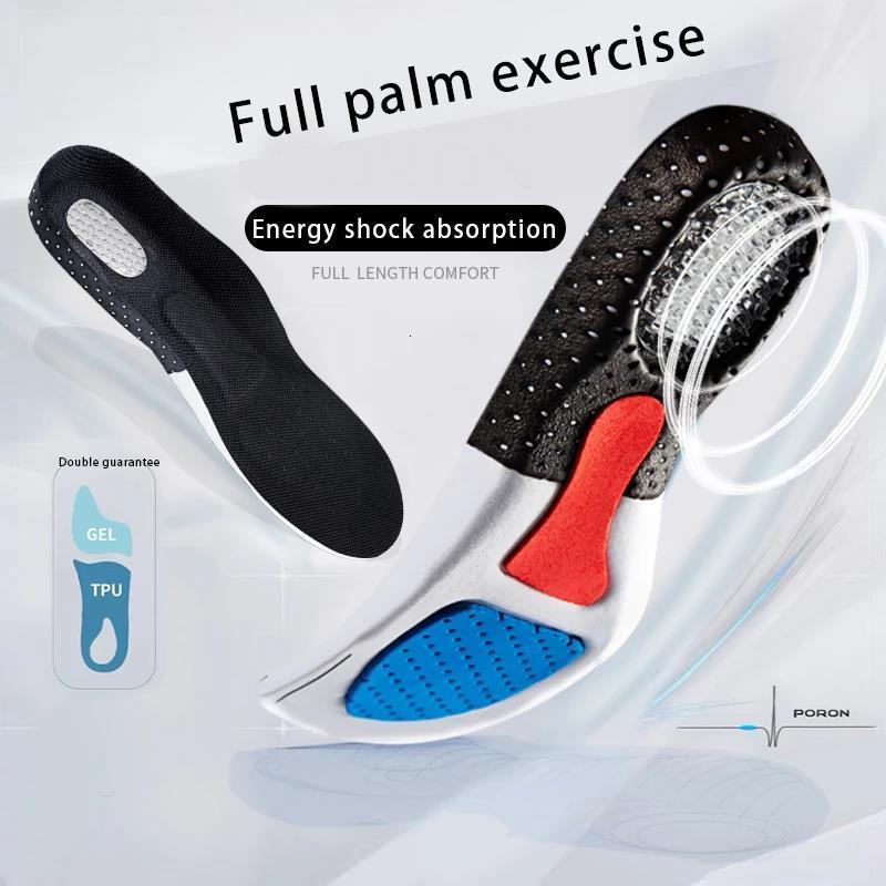 Shoe Parts Accessories Silicone Sport Insoles Ortic Arch Support Pad Running Gel Men Women Breathable Cushion 230421