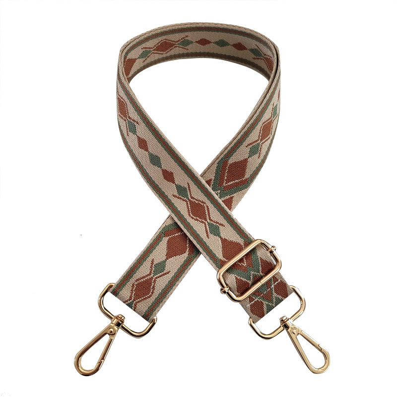 Bag Parts Accessories Nylon Strap Women Shoulder Crossbody Belt Colorful Wide Part Female Messenger Handle 230421