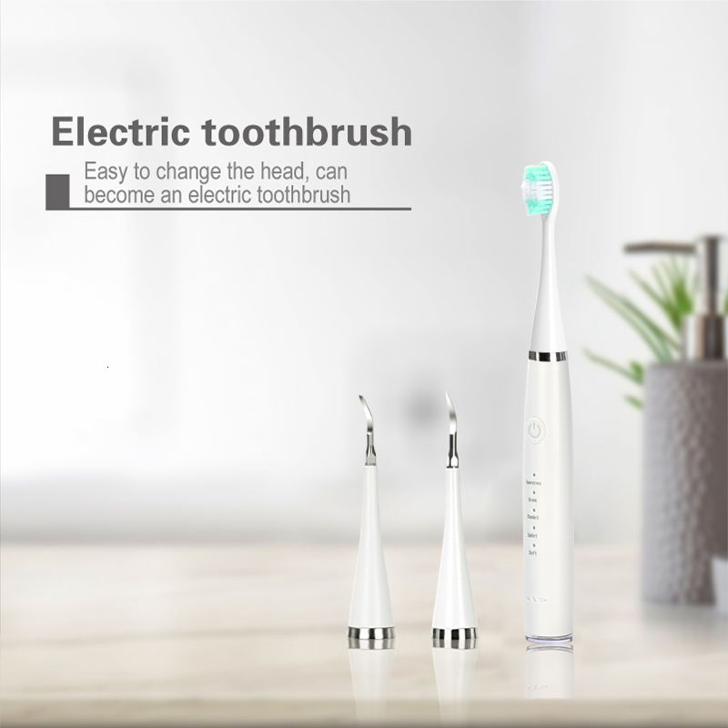 Toothbrush Sonic Electric Teeth Cleaner Oral Care Removal Of Dental Calculus Household Multifunctional Washable USB Charge Alloy 230421
