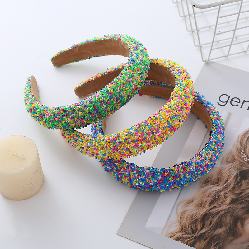 Luxury Designer Sweet Candy Color Hairband Make Up for woman Donut Headband Fashion Korean Style Female Star Hair Hoop Free Ship