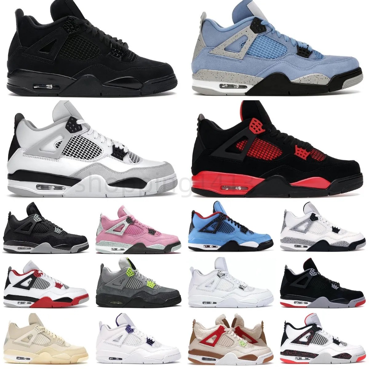 Jumpman 4 4s Basketball Shoes Men Women Red Thunder 4 Black Cat Sail Bred University Blue Zen Master Dark Marina Blue Mocha Royalty Coo02qS#, 17
Jumpman 4 4s Basketball Shoes Men Women Red Thunder 4 Black Cat Sail Bred University Blue Zen Master Dark Marina Blue Mocha Royalty Coo02qS#, 17