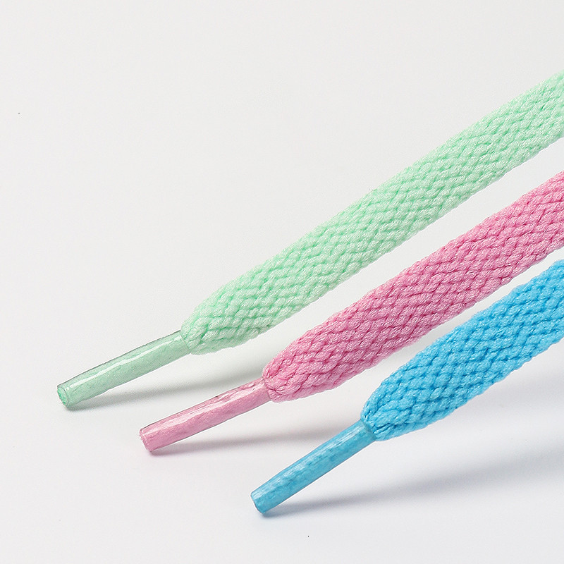 Shoe Parts Accessories 1 Pair Flat laces Classic Laces Fit Fashion Solid Sports lace Casual Unisex Strings AF1 230421