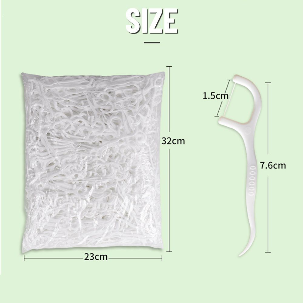 Dental Floss Plastic 1000 Pieces In 1 Bag Toothbrush Interdental Brush Gum Massage Oral Care Toothpick 230421