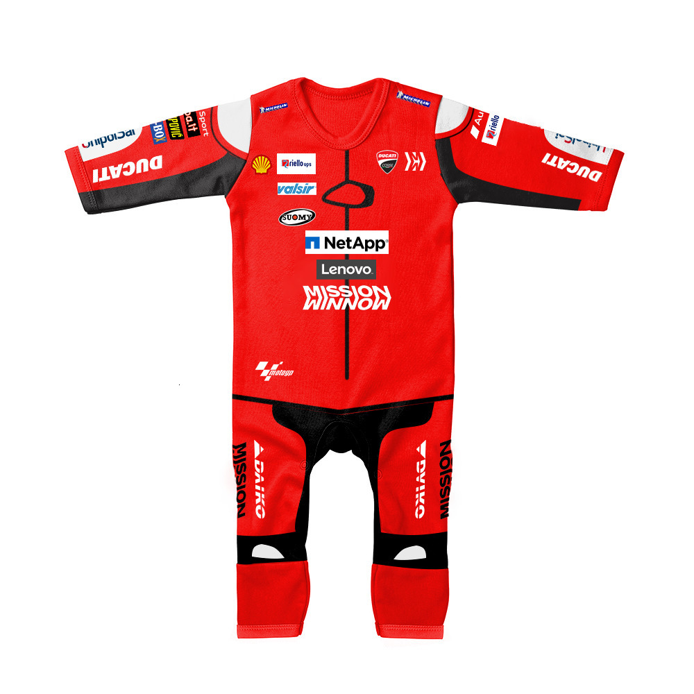 Rompers Baby Jumpsuit MOTO GP Commemorative Racing Motorcycle Boy Baby Girl Baby Outdoor Love Climbing Clothes 230421