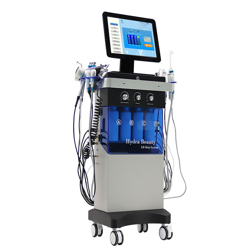 14-in-1 Skincare Diamond Cleaning and Whitening Skincare Machine Water Jet Aqua Faceal Dermabrasion Skin Care Machine SPA Beauty Salon