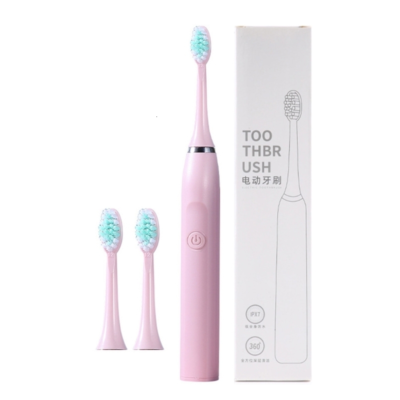 Toothbrush Ultrasonic Electric with 3 Brush Heads One Charge for Brazil Drop 230421