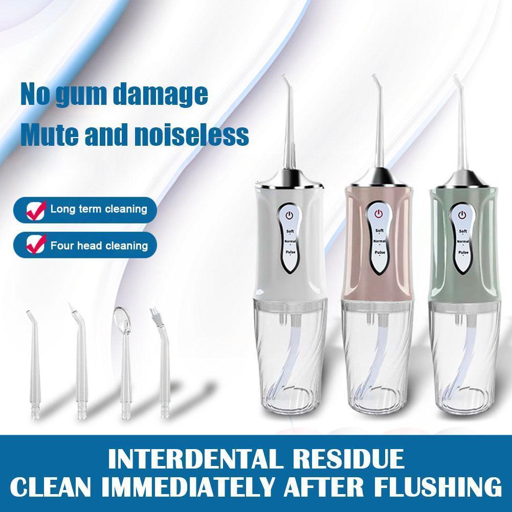 Other Oral Hygiene Irrigator USB 3 Modes Cleanable Battery Operated Jet Cordless Advanced Portable Powerful Cleaner Nozzles For Braces S3J2 230421