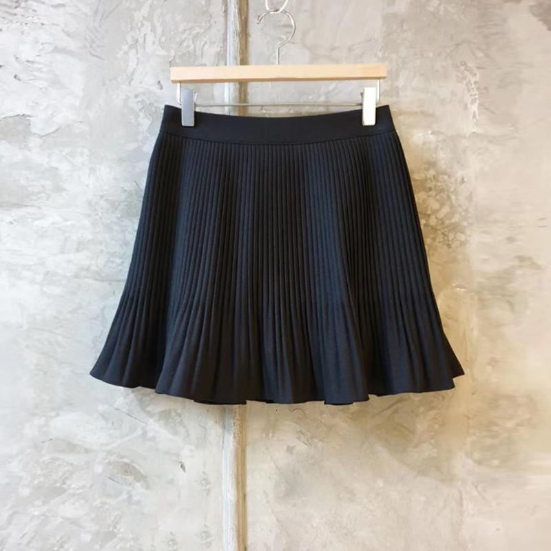 Skirts Korobov Spring Women Skirts Vintage Elegant Hit Solid Color Pleated Skirt Y2k Faldas Mujer Korean Fashion Sweet A-Line Skirt 230422