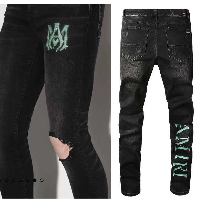Designer Clothing Fashion Denim Pants Amiiri 2022 New High Street Trend Brand Letter Printing MA Perforated Black Slim Fit Small Feet I Washed Jeans Men For sale, As shown in figure
Designer Clothing Fashion Denim Pants Amiiri 2022 New High Street Trend Brand Letter Printing MA Perforated Black Slim Fit Small Feet I Washed Jeans Men For sale, As shown in figure