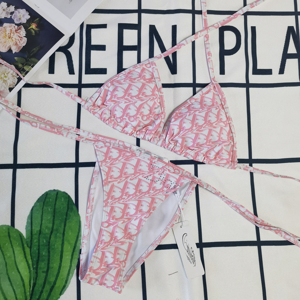 Designer Bikini Swimwear Fashion Brand Bikini Women's D Letter Print Hot Diamond Net Red Hot Spring Resort Swimwear, Multi
Designer Bikini Swimwear Fashion Brand Bikini Women's D Letter Print Hot Diamond Net Red Hot Spring Resort Swimwear, Multi