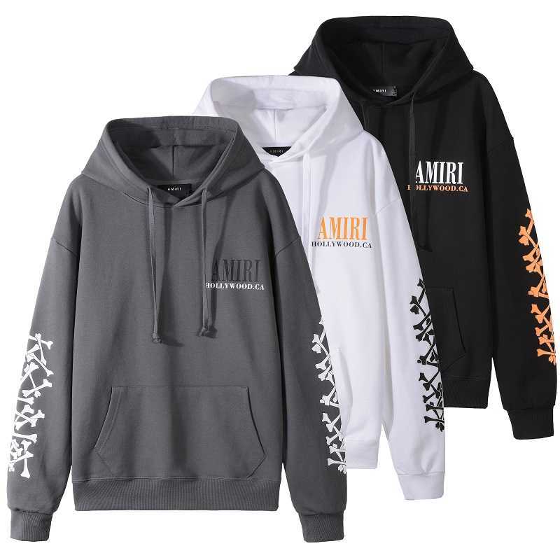Designer Clothing Fashion hoodies Sweatshirts Amiiri 2022 New High Street Trend Brand Letter Bone Print Long Sleeve Hoodie Casual Men's Women's Black White Gray, Shipping fee
Designer Clothing Fashion hoodies Sweatshirts Amiiri 2022 New High Street Trend Brand Letter Bone Print Long Sleeve Hoodie Casual Men's Women's Black White Gray, Shipping fee
