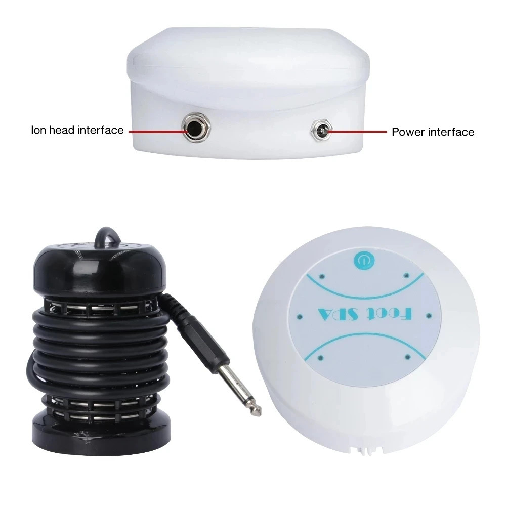 Foot Care Mini Detox Ionic Spa Bath Massager with Basin Cleanse FootBath Machine Electric Whirlpool Arrays Aqua 231121