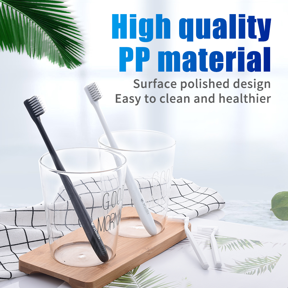 Toothbrush Ykelin 812 pcs Oral Hygiene Care Orthodontic Tooth Brushes VShaped Soft Bristle with one InterDental Brush 230421