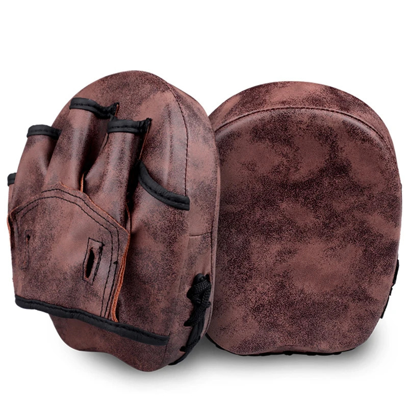 Sand Bag MMA Martial Thai Kick Pad Retro Color Hand Target Kit Brown Karate Training Mitt Focus Punch Pads Sparring Boxing Punching Bags 231122