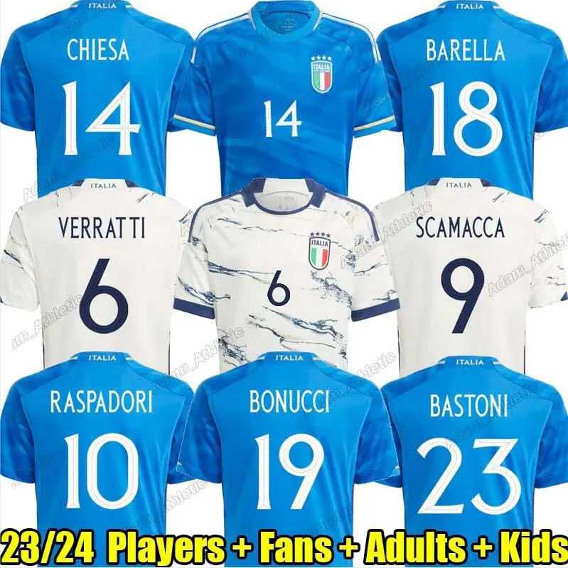 Italys tops 2023 Italian jersey SCAMACCA IMMOBILE CHIESA football shirts RASPADORI JORGINHO BARELLA BASTONI VERRATTI Maglia italiana national team, Ivory
Italys tops 2023 Italian jersey SCAMACCA IMMOBILE CHIESA football shirts RASPADORI JORGINHO BARELLA BASTONI VERRATTI Maglia italiana national team, Ivory