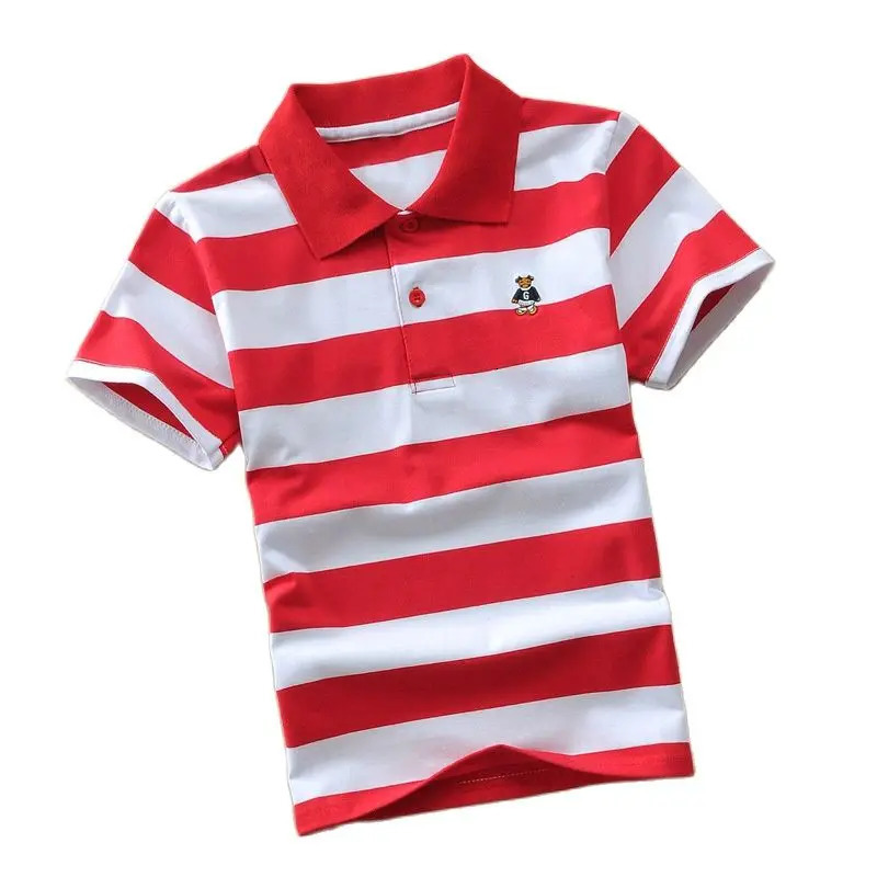 Polos Teenagers Children T-shirt Summer Boys Girls Short Sleeve Tops Sport Polo Shirt Kids School Costume Children 3-15 Years 231122