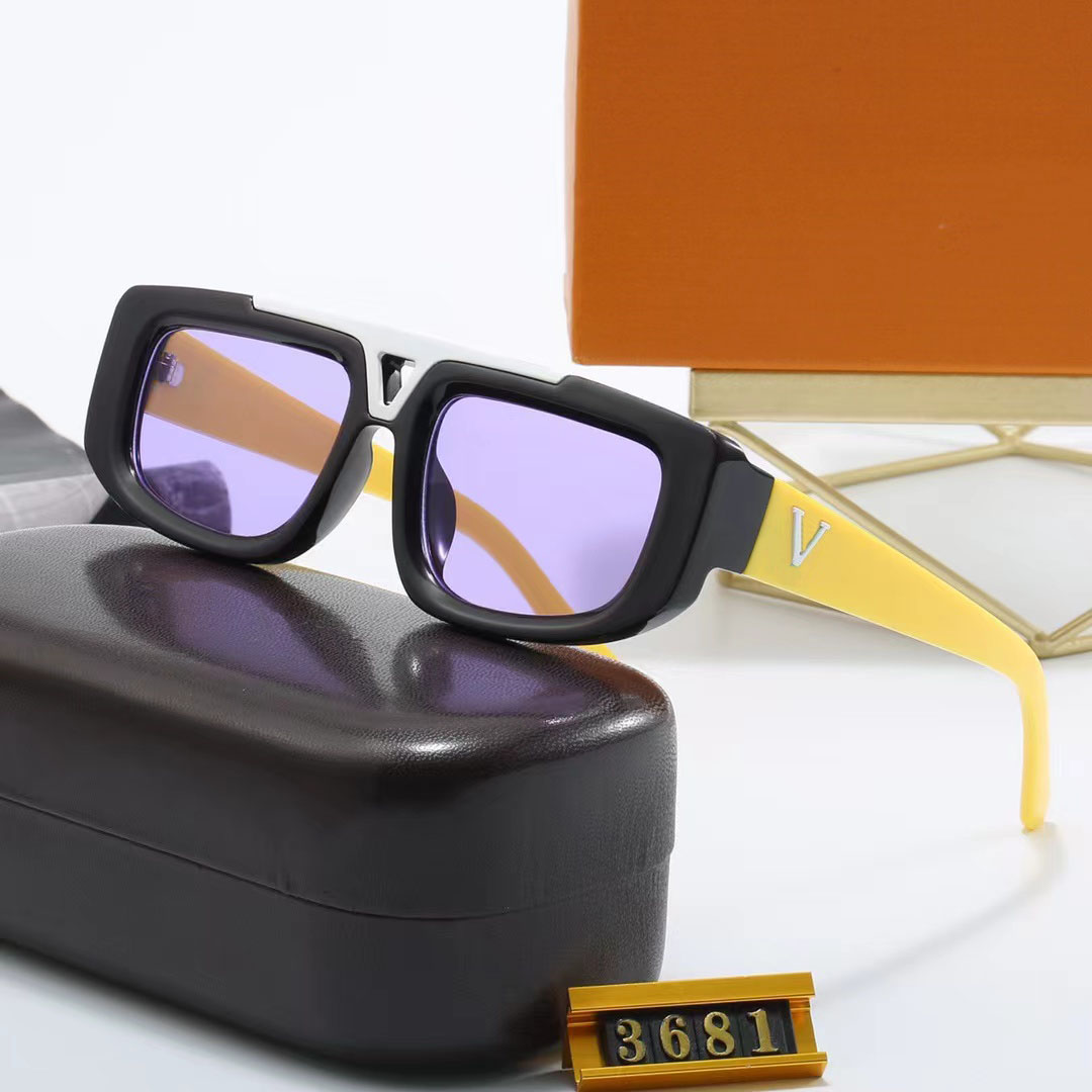 luxury Designer sunglasses Fashion Sunglass UV resistant popular men women Retro Designers square sun glass Casual Versatile eyeglasses
