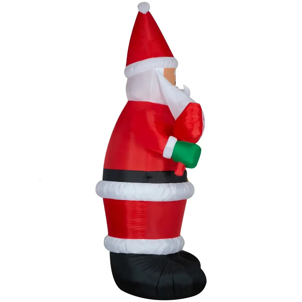 Christmas Decorations Inflatable Decoration Outdoor Inflatables 10 Foot Santa With Merry Sign 2024 Ornaments 231121