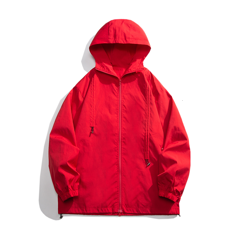 Men's Jackets Streetwear Spring Hooded Casual Jackets For Men Outdoor Black Windbreak Bomber Men's Jacket Coat 230422