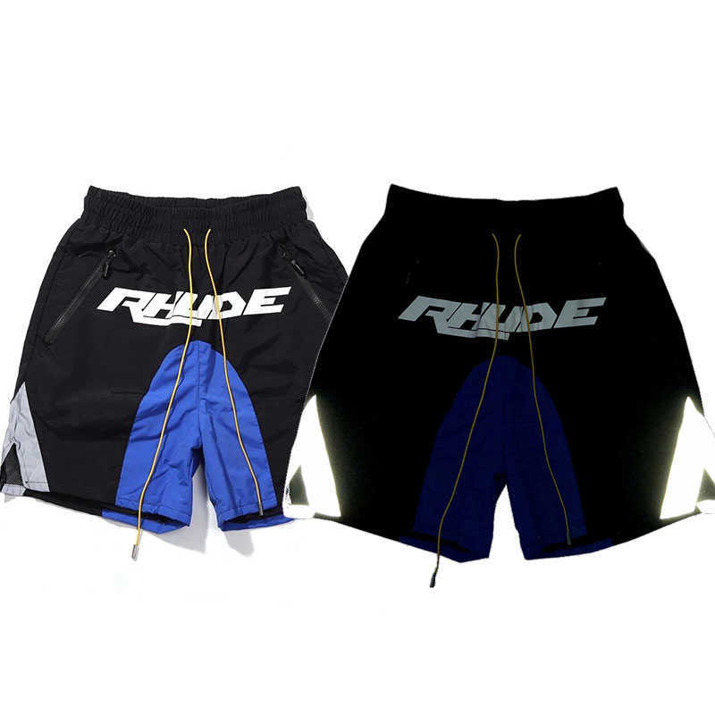 Designer Clothing Rhude 20ss Reflective Stitching Shorts Spring Summer Mesh Drawstring Loose Casual Capris Couples Joggers Sportswear Beach fitness outdoor, Black
Designer Clothing Rhude 20ss Reflective Stitching Shorts Spring Summer Mesh Drawstring Loose Casual Capris Couples Joggers Sportswear Beach fitness outdoor, Black