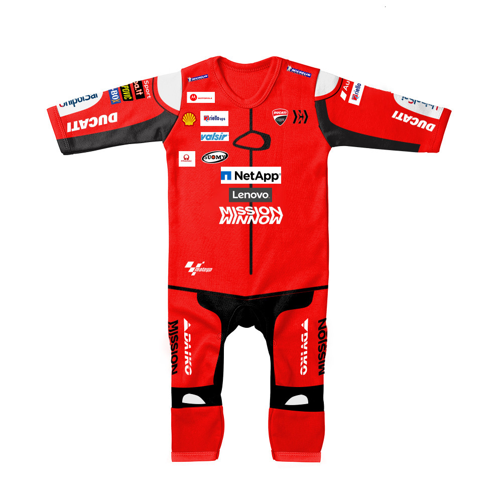 Rompers Baby Jumpsuit MOTO GP Commemorative Racing Motorcycle Boy Baby Girl Baby Outdoor Love Climbing Clothes 230421