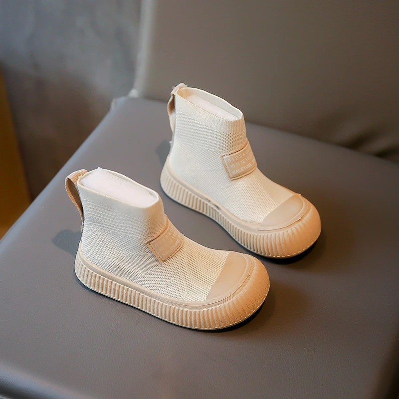 Boots Autumn Baby Shoes Knit Breathable Kids Boys Ankle Soft Sole Casual Fashion Toddler Girls 231122