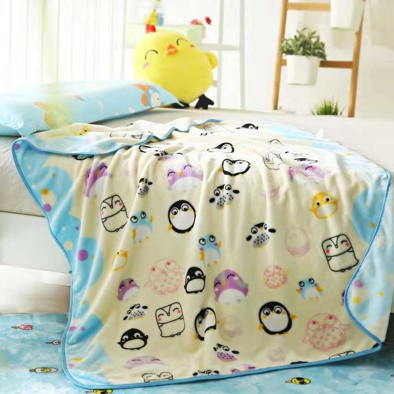 Blankets Swaddling spring summer newborn blanket kids lunch break single layer baby blanket kindergarten blanket office flannel cover